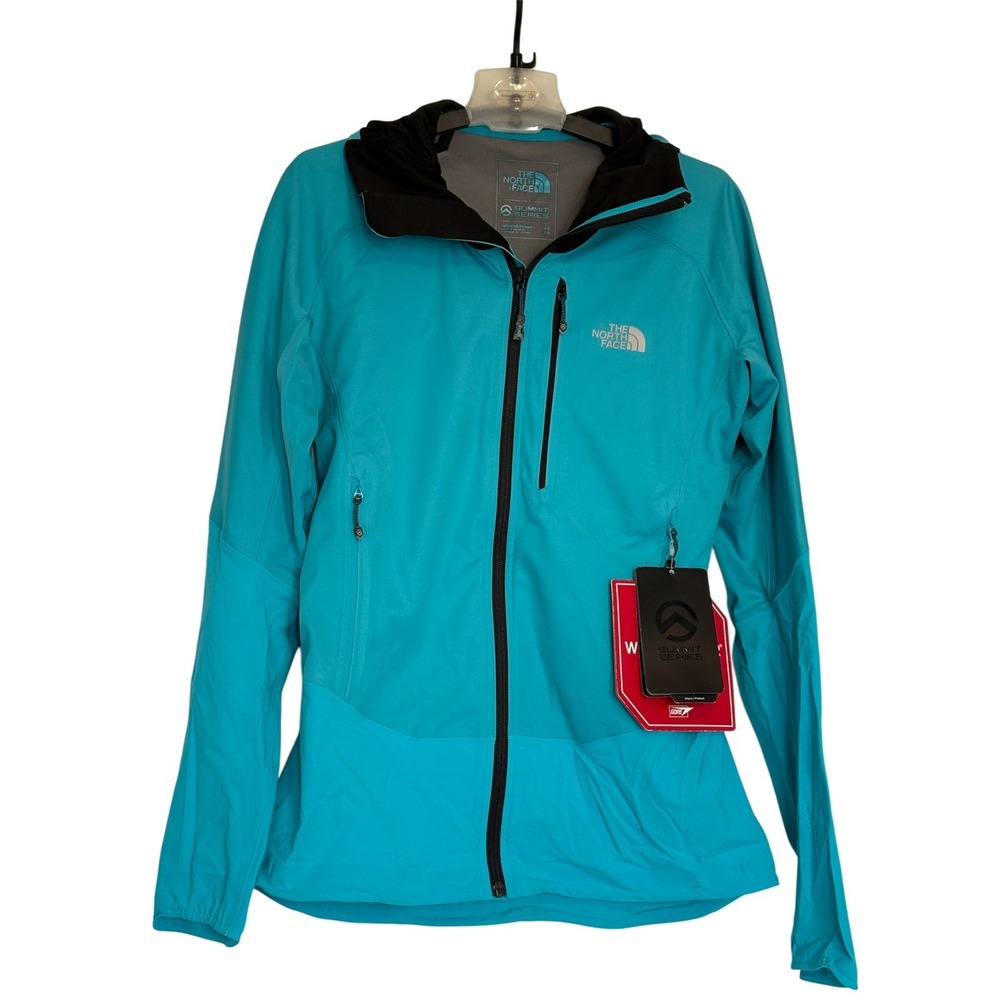 The North Face Blue & Black Jacket Women's XS Summit Series Windstopper